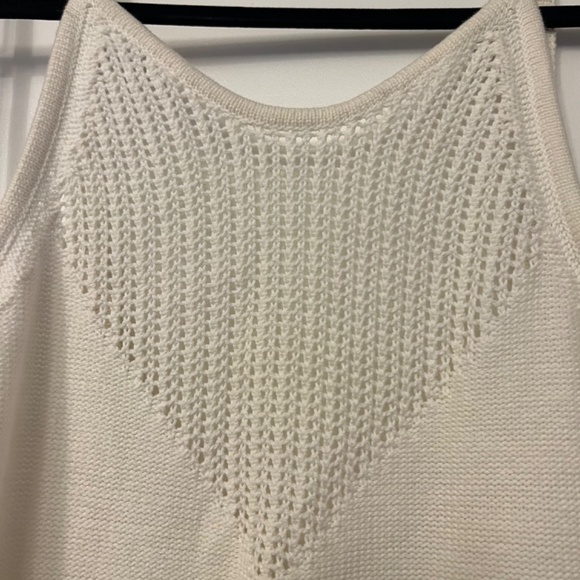 Large Calvin Klein Cotton Dress in White/Cream - Picture 3 of 5